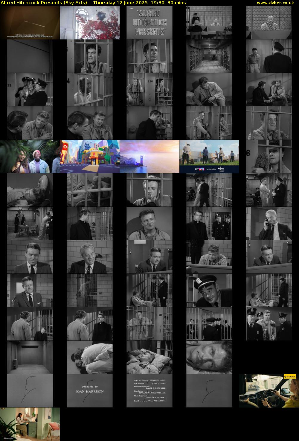 Alfred Hitchcock Presents (Sky Arts) Thursday 12 June 2025 19:30 - 20:00