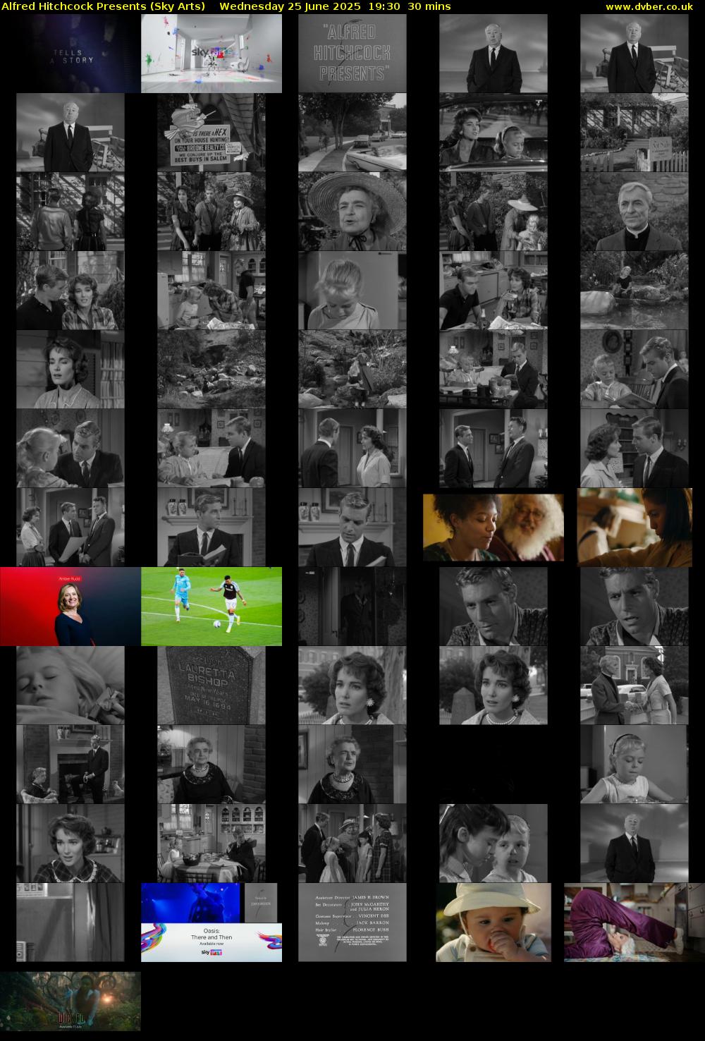 Alfred Hitchcock Presents (Sky Arts) Wednesday 25 June 2025 19:30 - 20:00