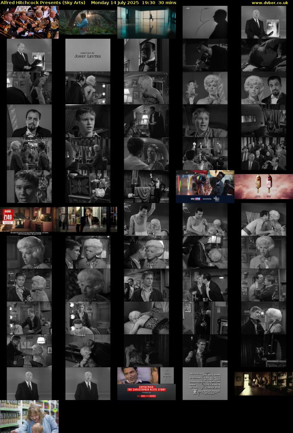 Alfred Hitchcock Presents (Sky Arts) Monday 14 July 2025 19:30 - 20:00