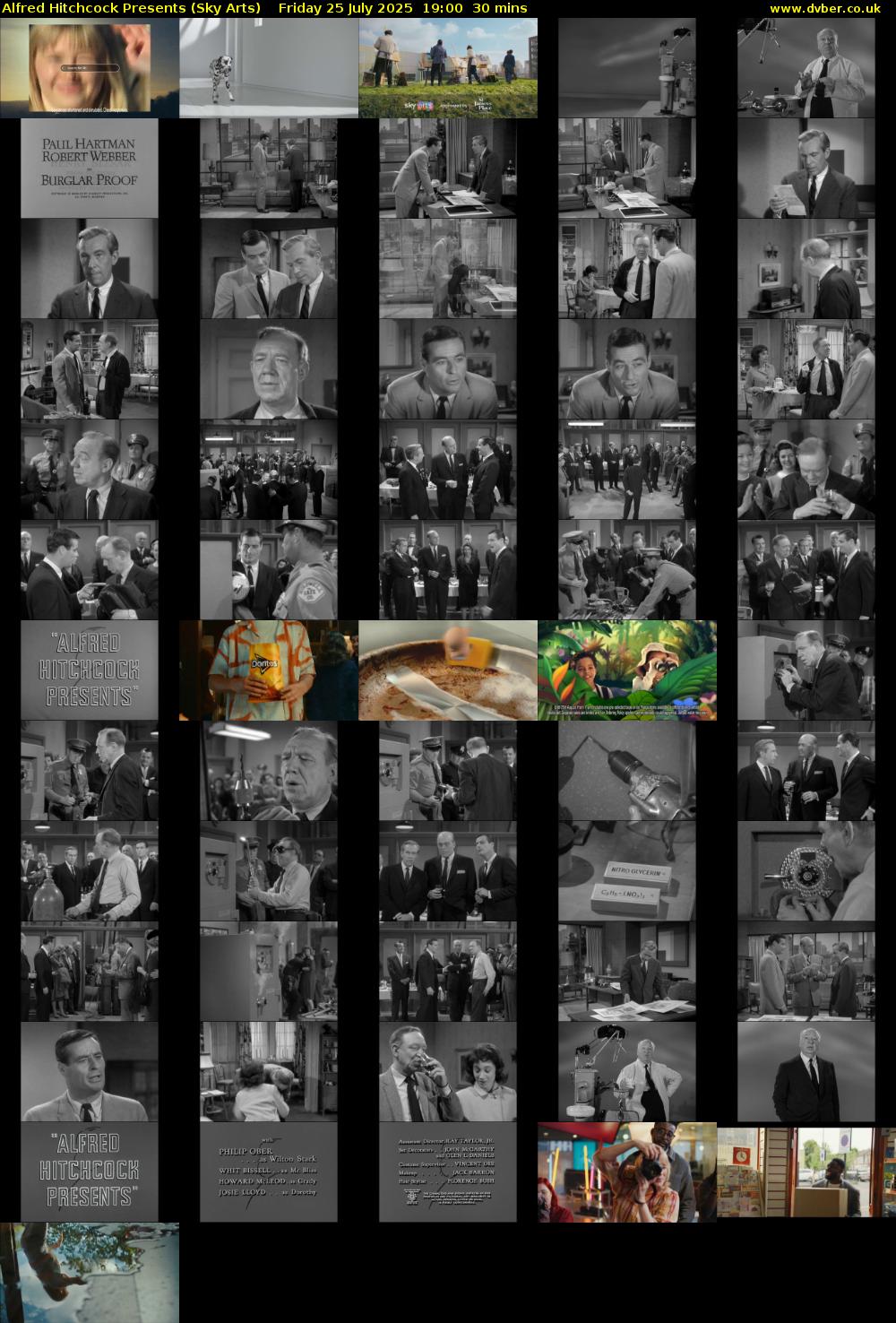 Alfred Hitchcock Presents (Sky Arts) Friday 25 July 2025 19:00 - 19:30