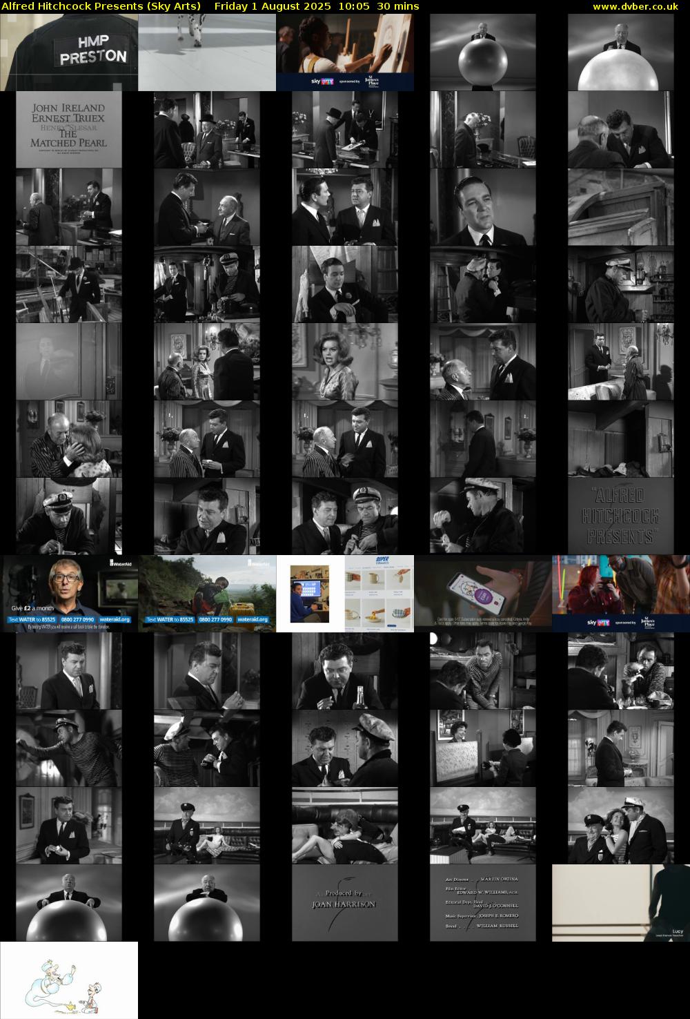 Alfred Hitchcock Presents (Sky Arts) Friday 1 August 2025 10:05 - 10:35