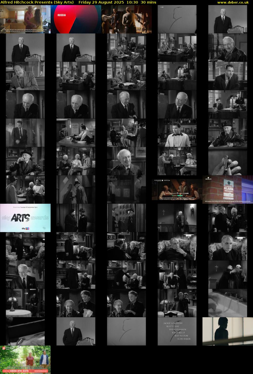 Alfred Hitchcock Presents (Sky Arts) Friday 29 August 2025 10:30 - 11:00