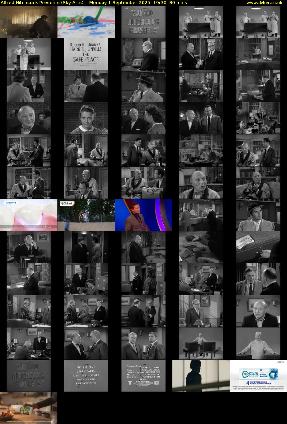 Alfred Hitchcock Presents (Sky Arts) Monday 1 September 2025 19:30 - 20:00