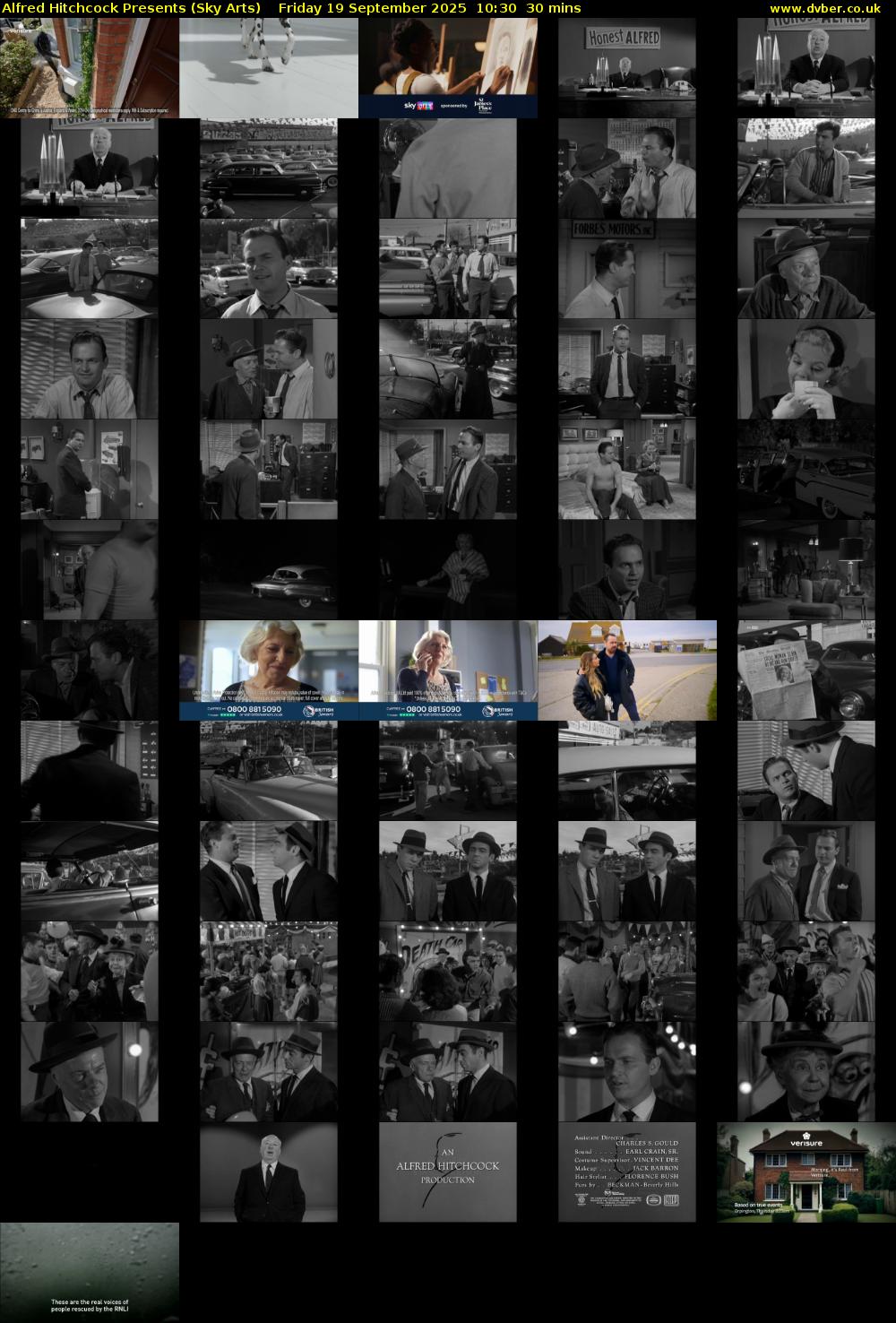 Alfred Hitchcock Presents (Sky Arts) Friday 19 September 2025 10:30 - 11:00