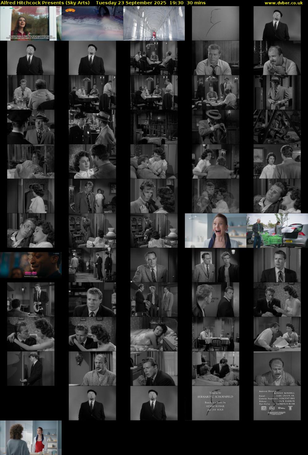 Alfred Hitchcock Presents (Sky Arts) Tuesday 23 September 2025 19:30 - 20:00