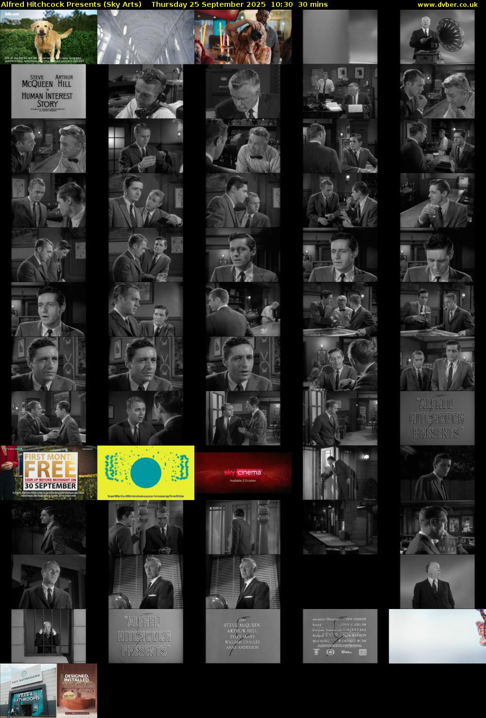 Alfred Hitchcock Presents (Sky Arts) Thursday 25 September 2025 10:30 - 11:00