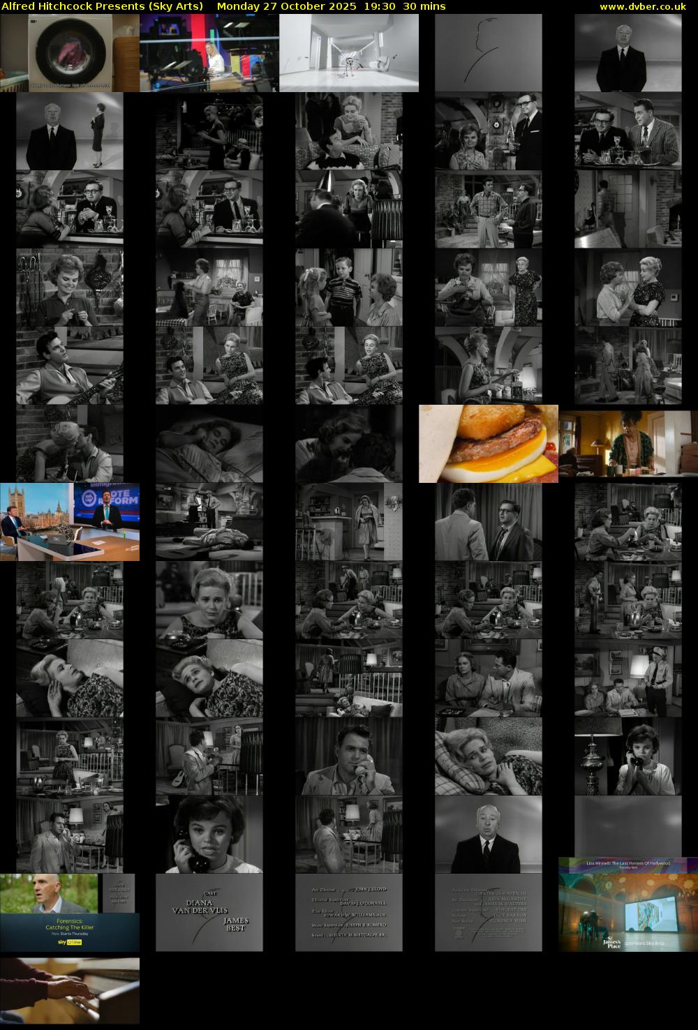 Alfred Hitchcock Presents (Sky Arts) Monday 27 October 2025 19:30 - 20:00