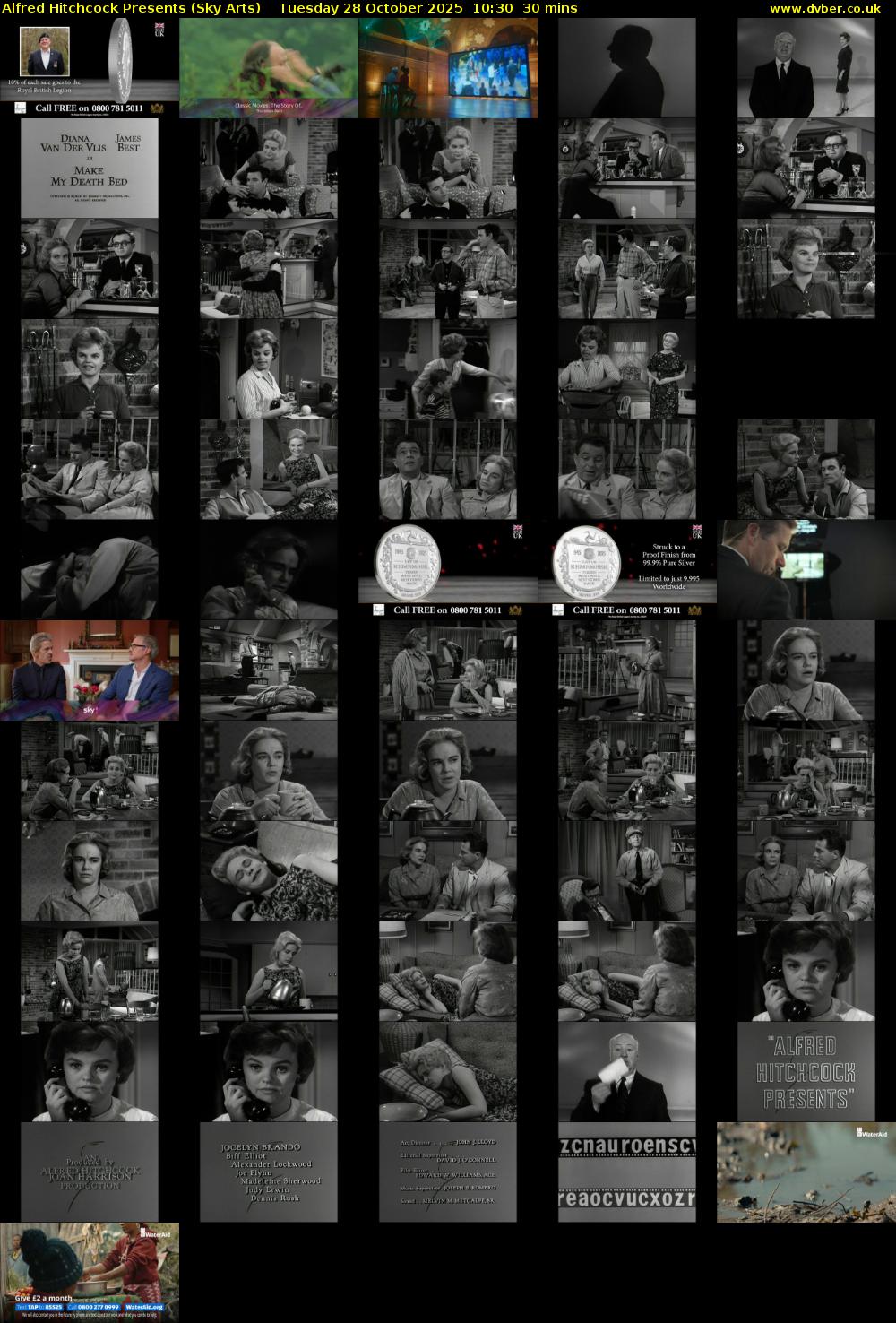 Alfred Hitchcock Presents (Sky Arts) Tuesday 28 October 2025 10:30 - 11:00