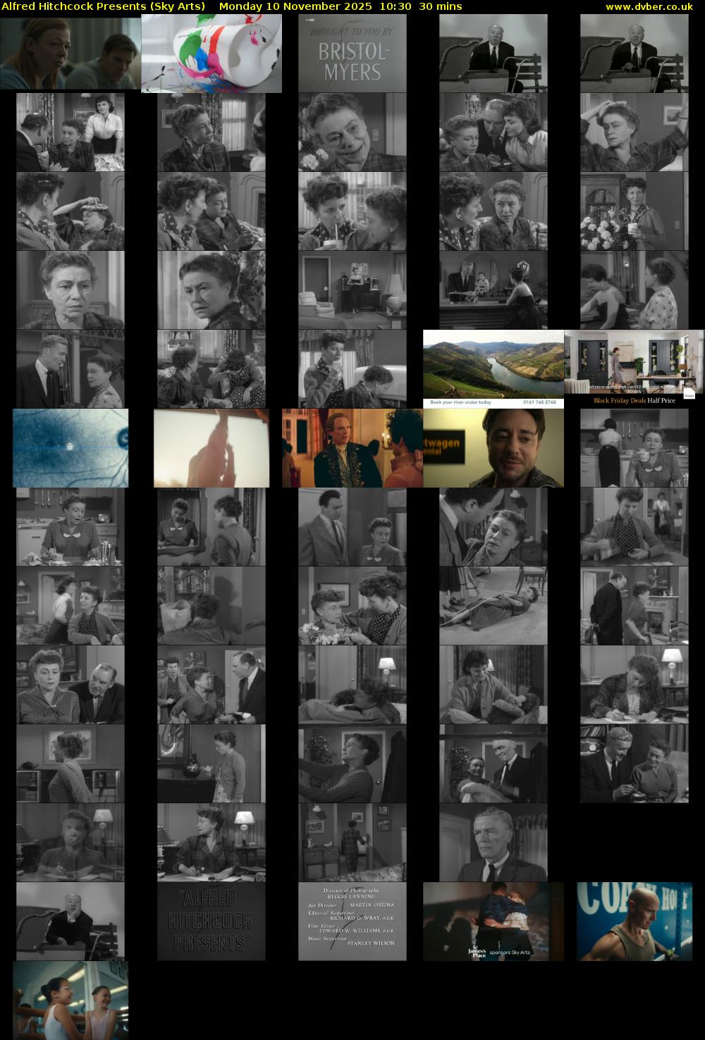 Alfred Hitchcock Presents (Sky Arts) Monday 10 November 2025 10:30 - 11:00