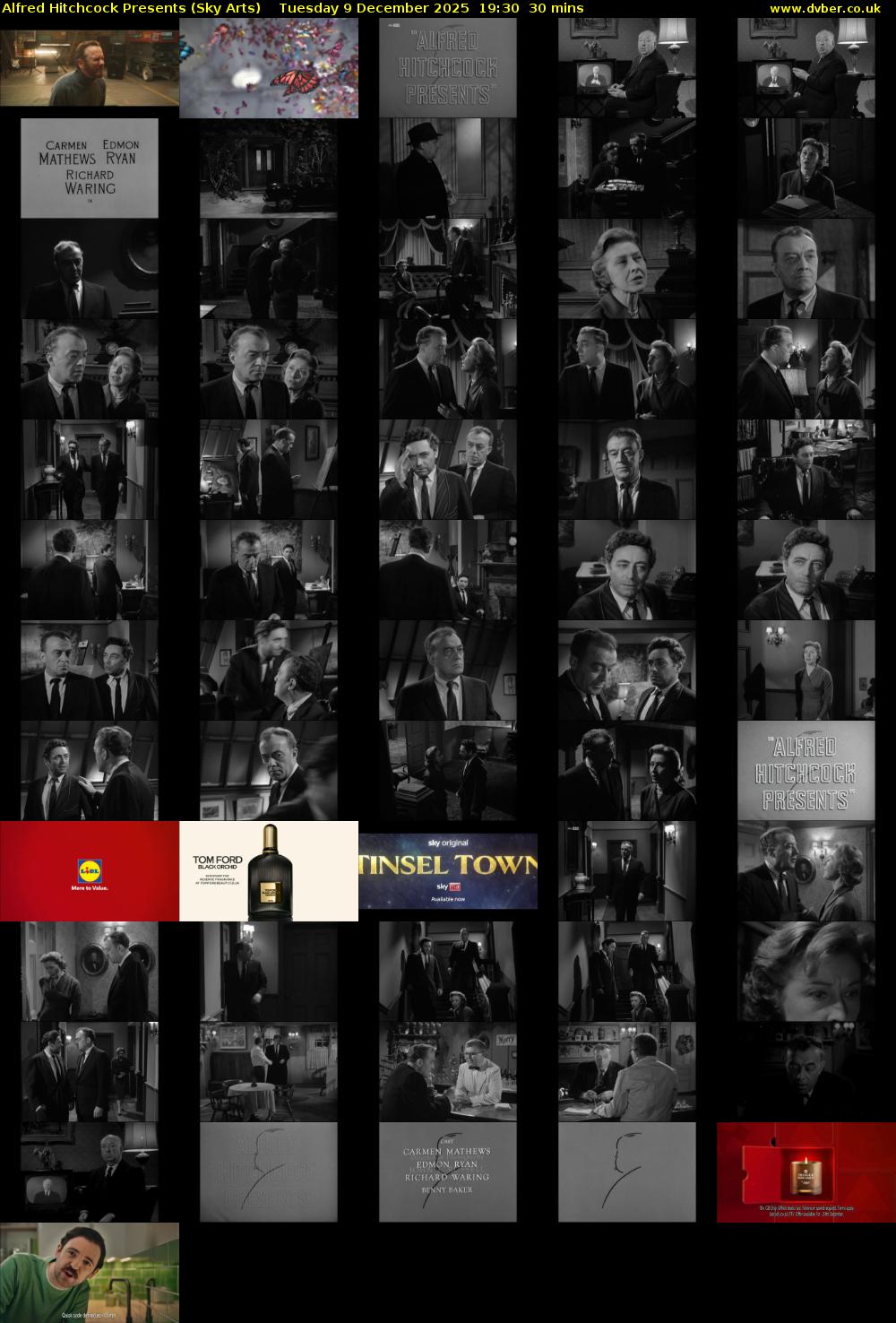 Alfred Hitchcock Presents (Sky Arts) Tuesday 9 December 2025 19:30 - 20:00