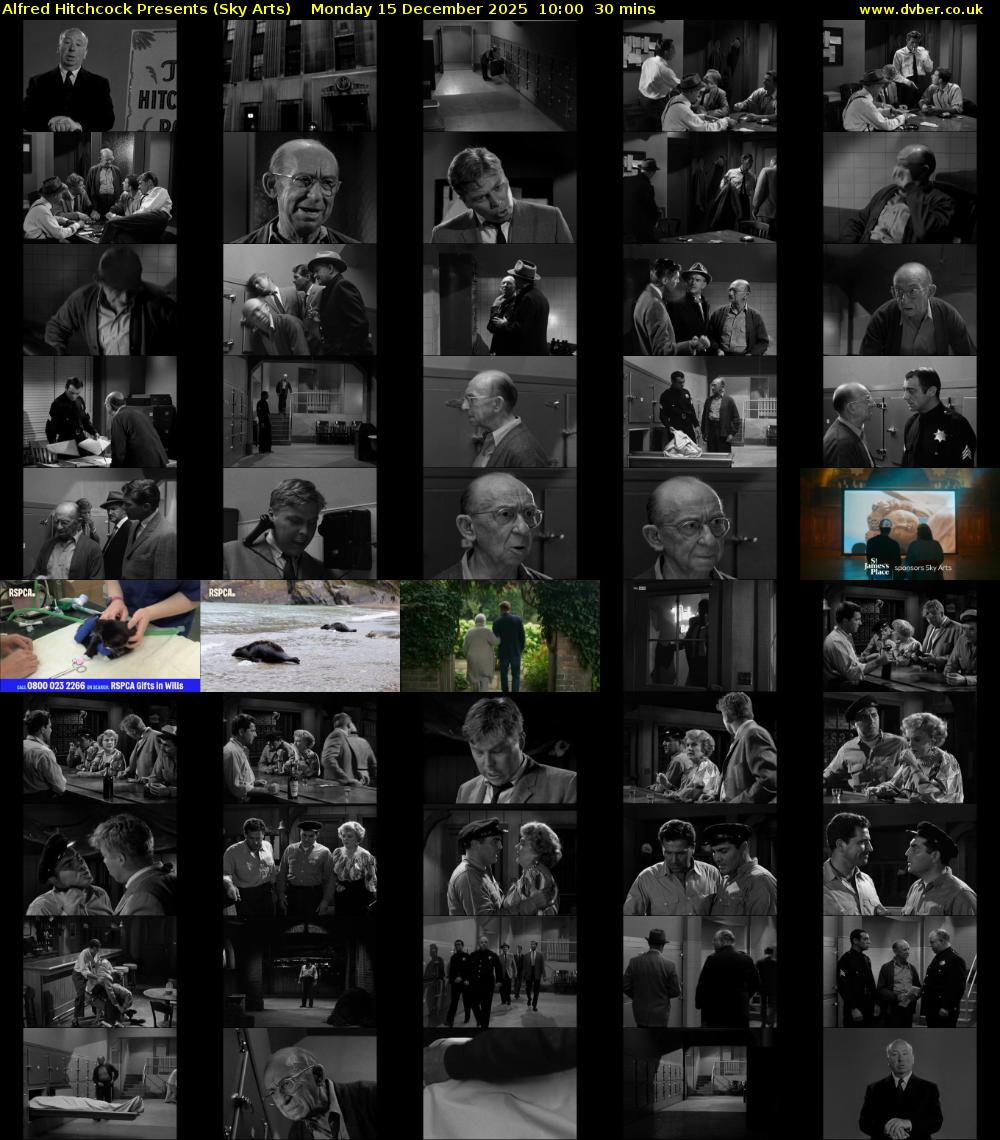 Alfred Hitchcock Presents (Sky Arts) Monday 15 December 2025 10:00 - 10:30