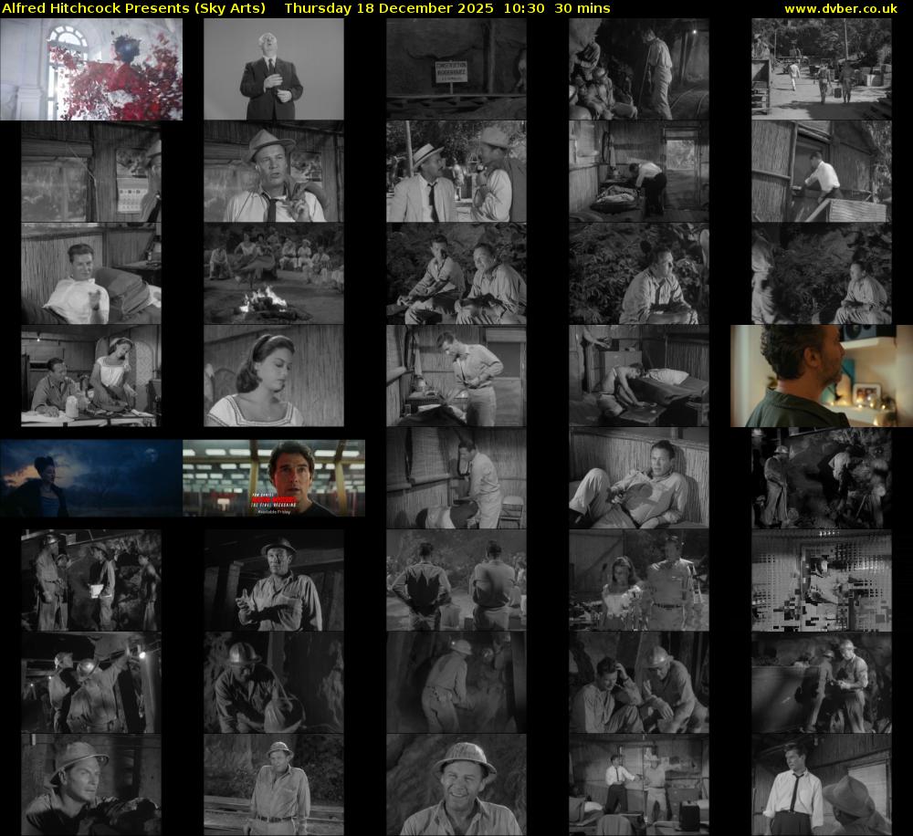 Alfred Hitchcock Presents (Sky Arts) Thursday 18 December 2025 10:30 - 11:00
