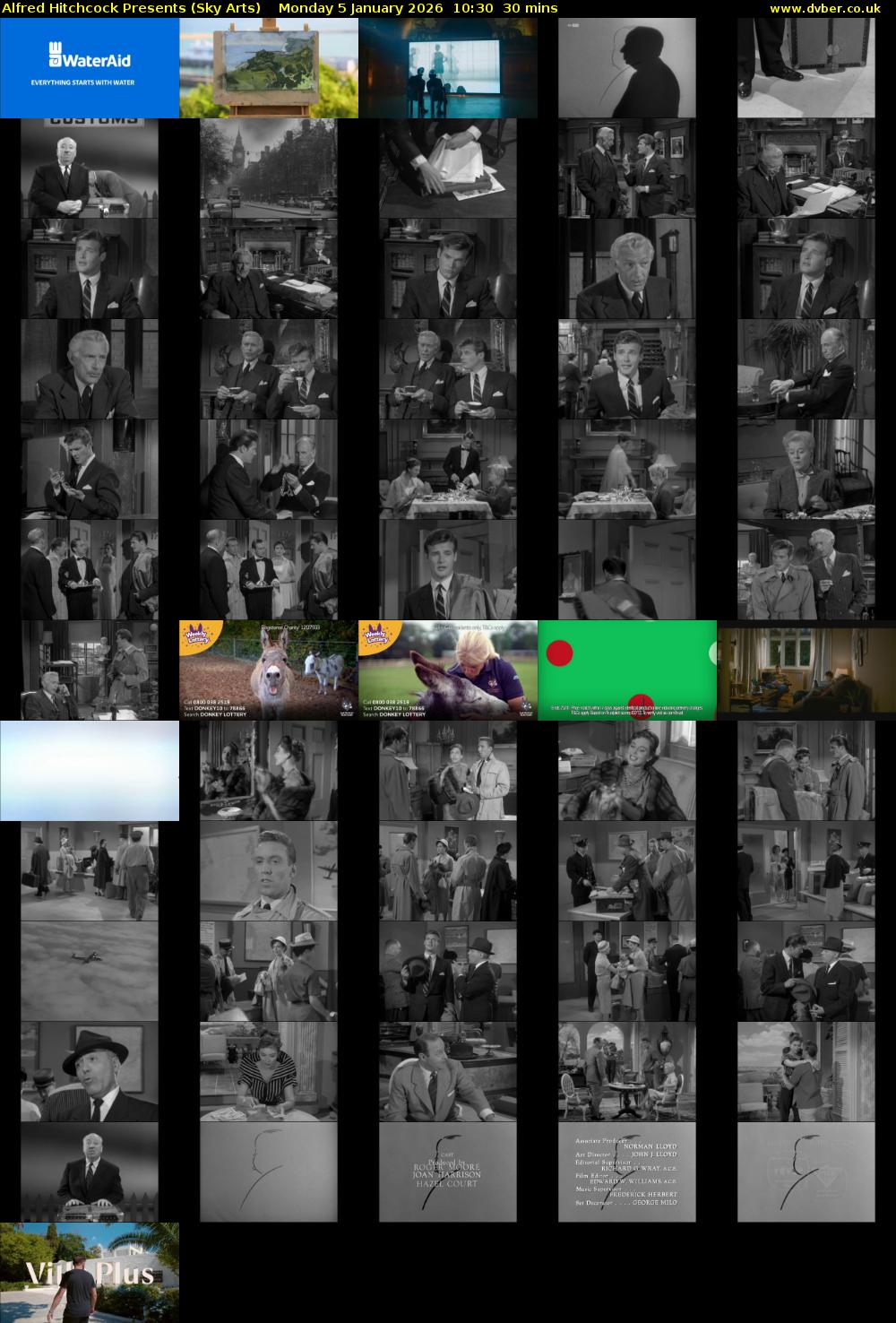 Alfred Hitchcock Presents (Sky Arts) Monday 5 January 2026 10:30 - 11:00