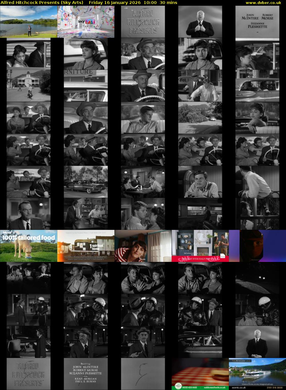 Alfred Hitchcock Presents (Sky Arts) Friday 16 January 2026 10:00 - 10:30