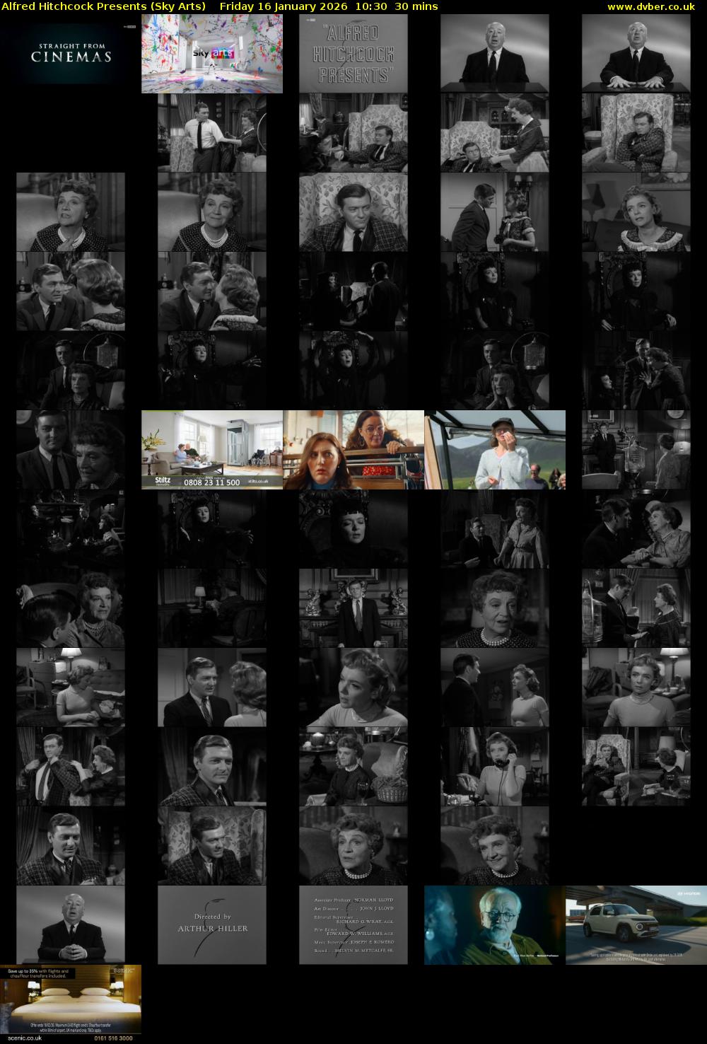 Alfred Hitchcock Presents (Sky Arts) Friday 16 January 2026 10:30 - 11:00