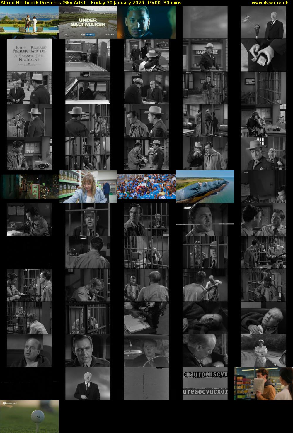 Alfred Hitchcock Presents (Sky Arts) Friday 30 January 2026 19:00 - 19:30