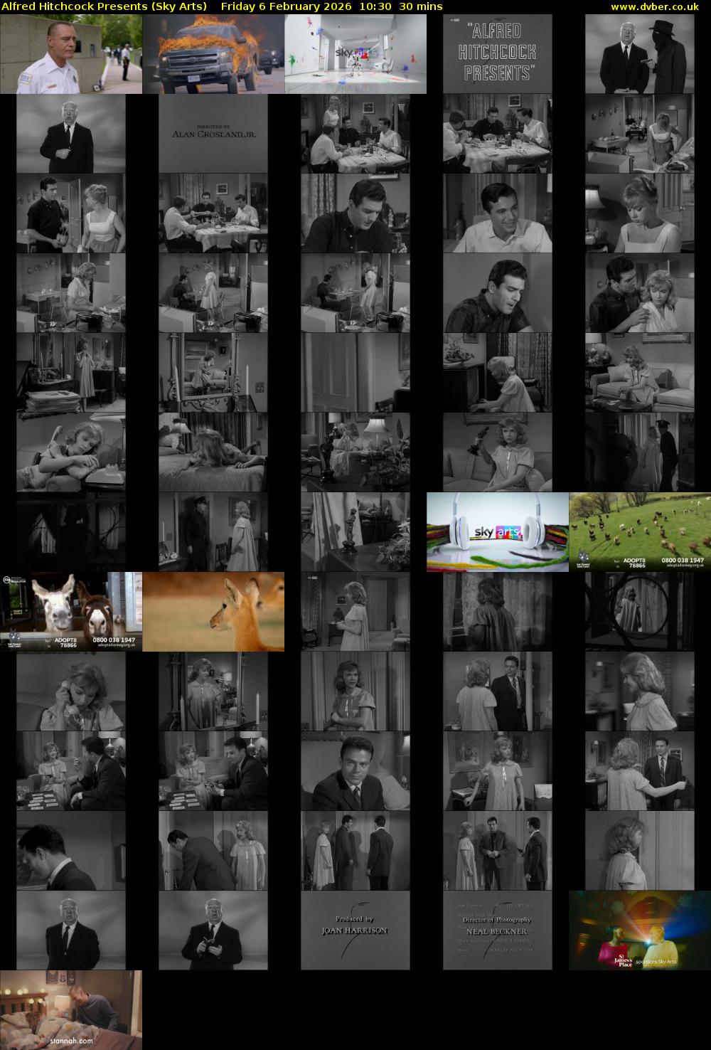 Alfred Hitchcock Presents (Sky Arts) Friday 6 February 2026 10:30 - 11:00