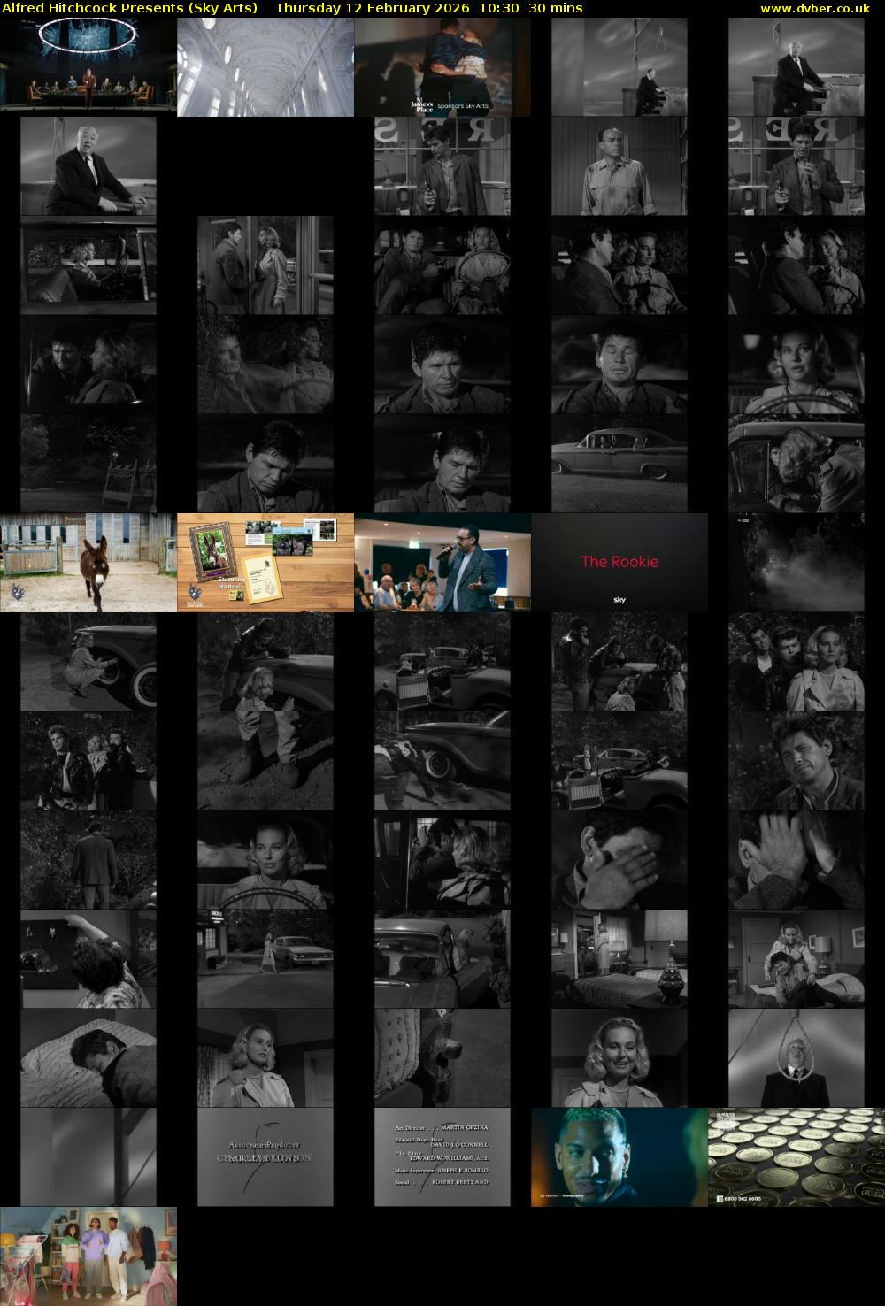 Alfred Hitchcock Presents (Sky Arts) Thursday 12 February 2026 10:30 - 11:00