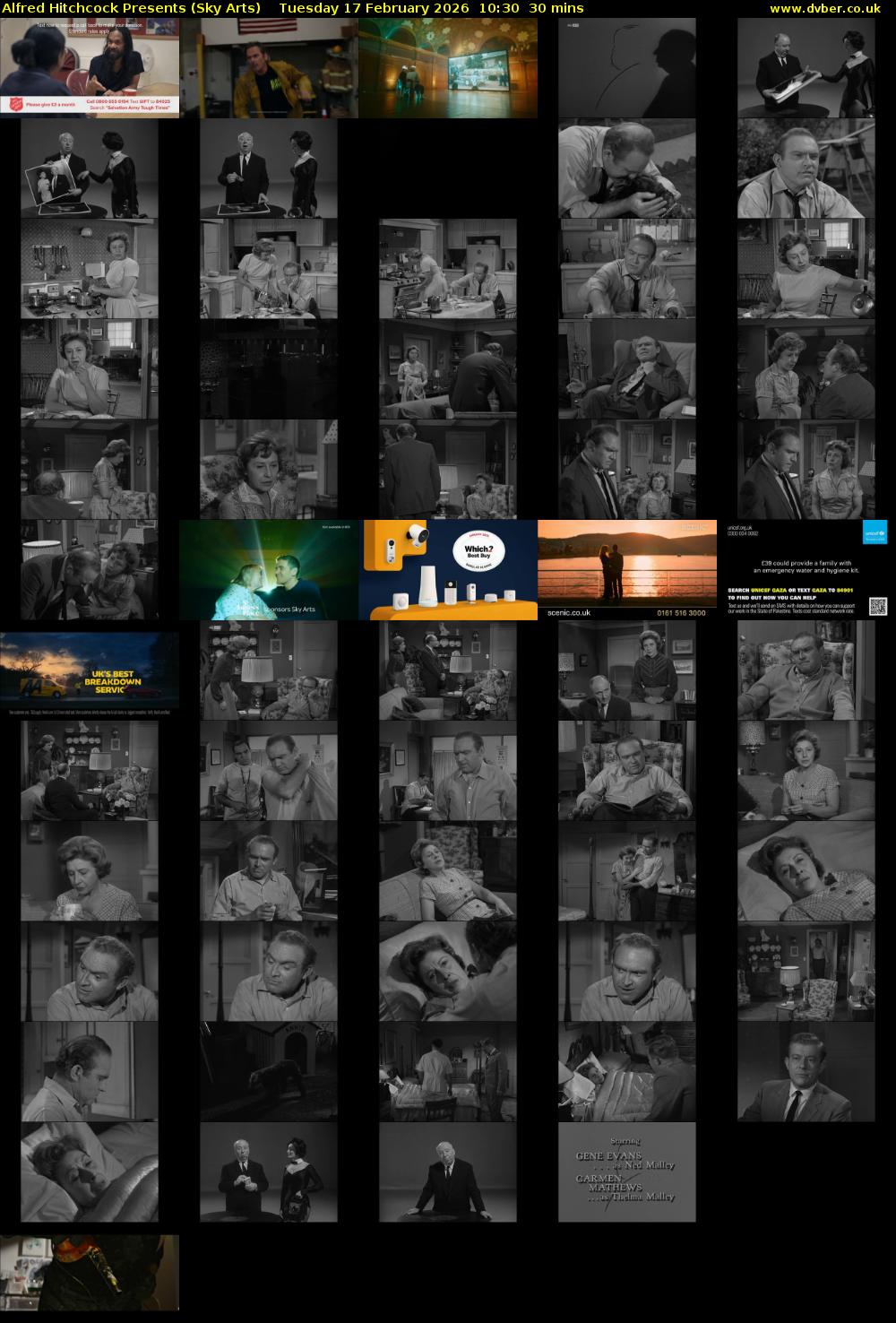 Alfred Hitchcock Presents (Sky Arts) Tuesday 17 February 2026 10:30 - 11:00