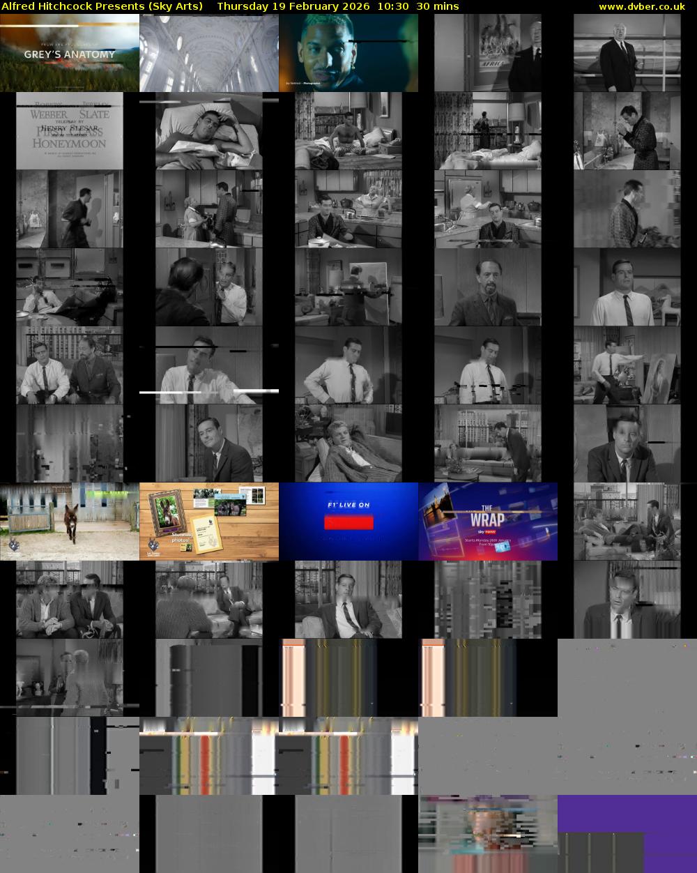 Alfred Hitchcock Presents (Sky Arts) Thursday 19 February 2026 10:30 - 11:00