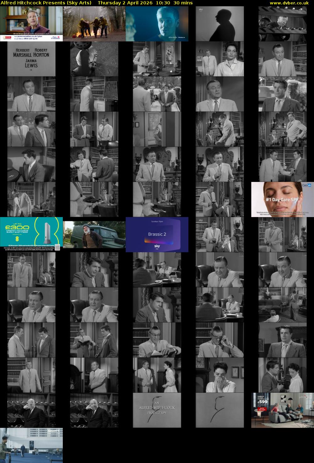 Alfred Hitchcock Presents (Sky Arts) Thursday 2 April 2026 10:30 - 11:00
