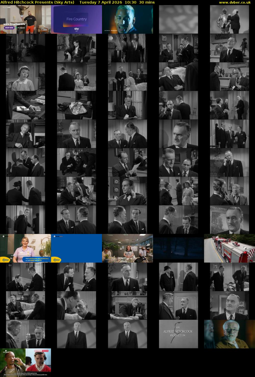 Alfred Hitchcock Presents (Sky Arts) Tuesday 7 April 2026 10:30 - 11:00