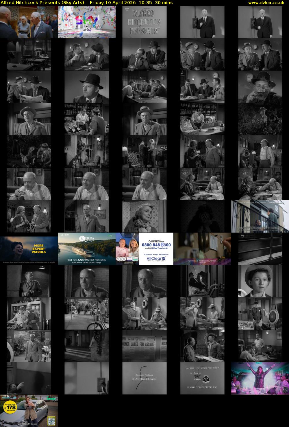 Alfred Hitchcock Presents (Sky Arts) Friday 10 April 2026 10:35 - 11:05