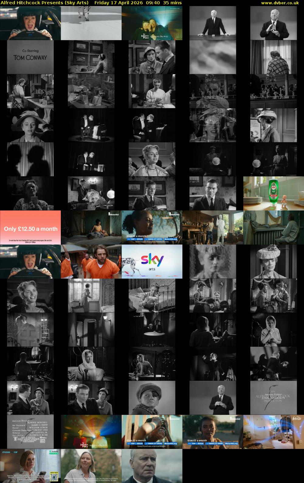 Alfred Hitchcock Presents (Sky Arts) Friday 17 April 2026 09:40 - 10:15