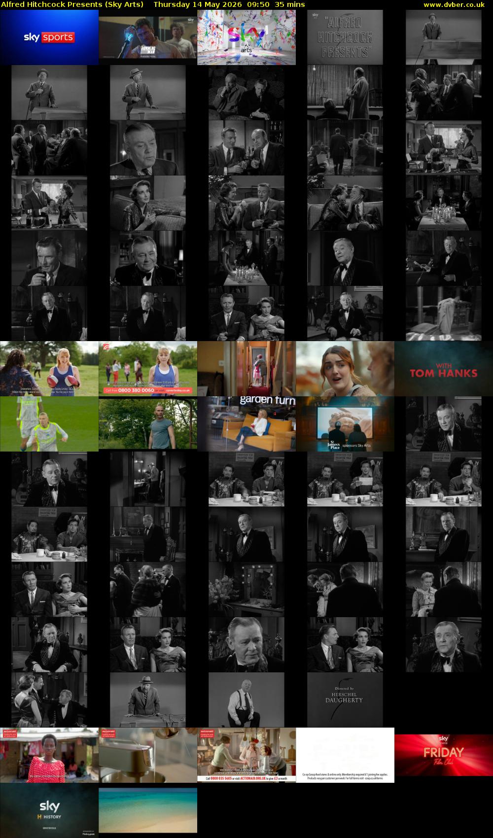 Alfred Hitchcock Presents (Sky Arts) Thursday 14 May 2026 09:50 - 10:25