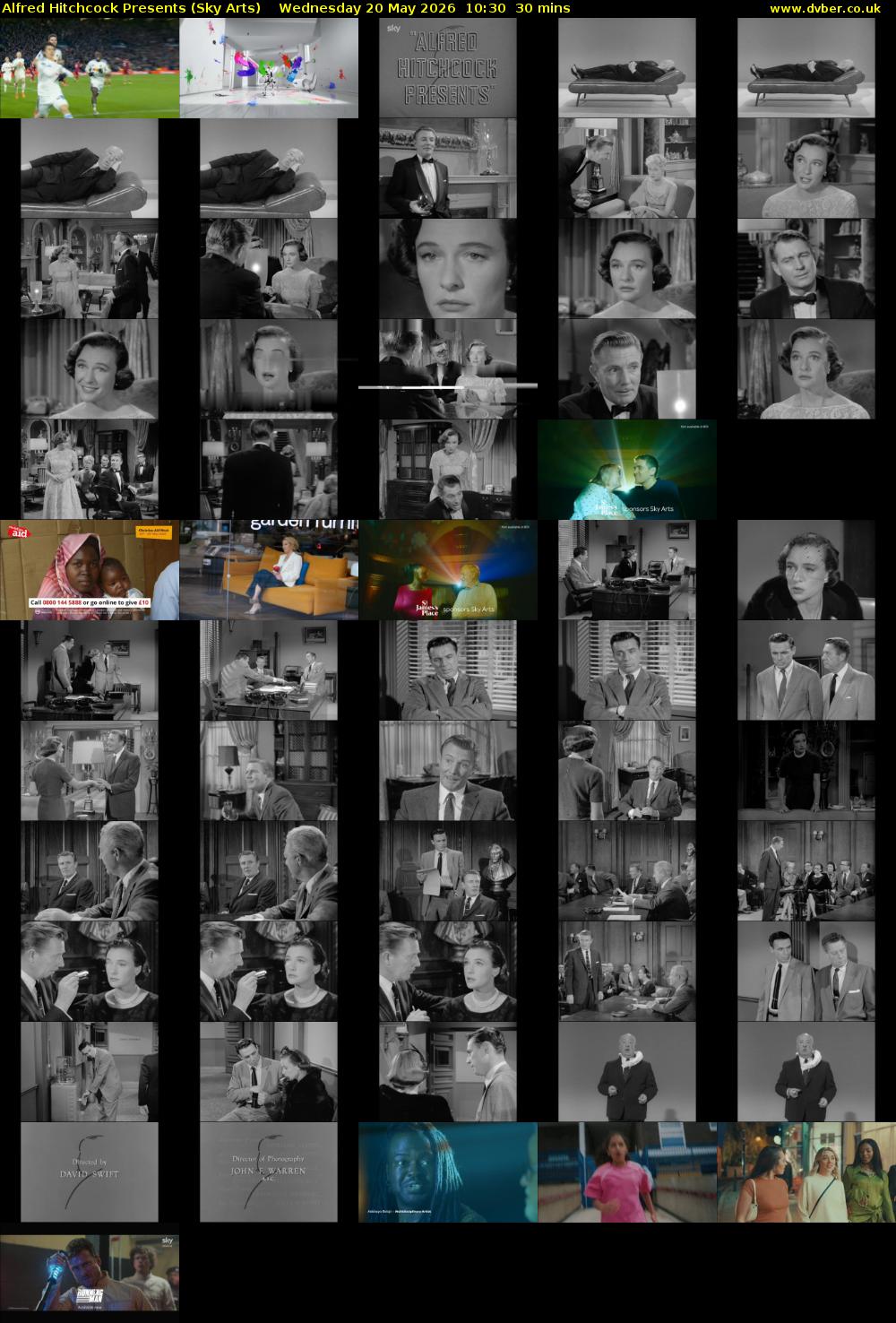 Alfred Hitchcock Presents (Sky Arts) Wednesday 20 May 2026 10:30 - 11:00
