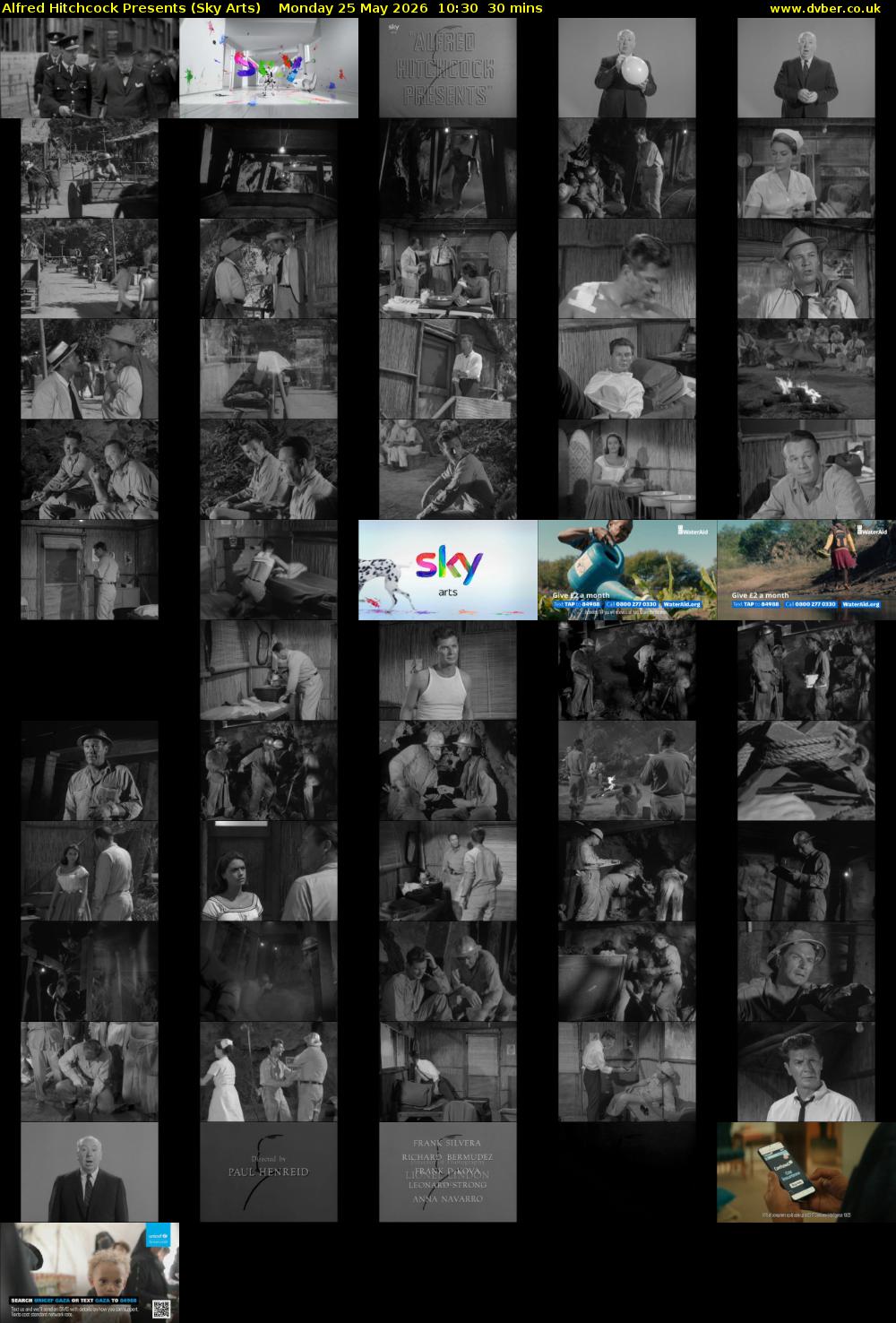 Alfred Hitchcock Presents (Sky Arts) Monday 25 May 2026 10:30 - 11:00