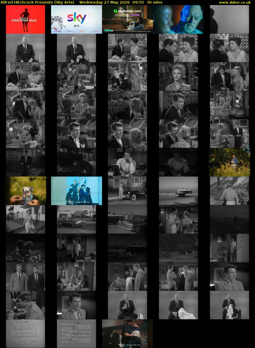 Alfred Hitchcock Presents (Sky Arts) Wednesday 27 May 2026 09:55 - 10:25