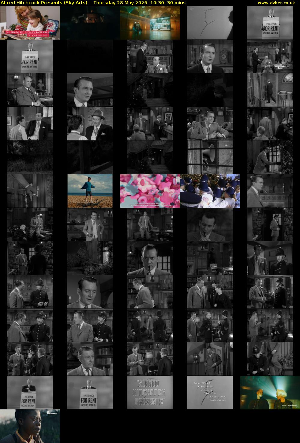 Alfred Hitchcock Presents (Sky Arts) Thursday 28 May 2026 10:30 - 11:00