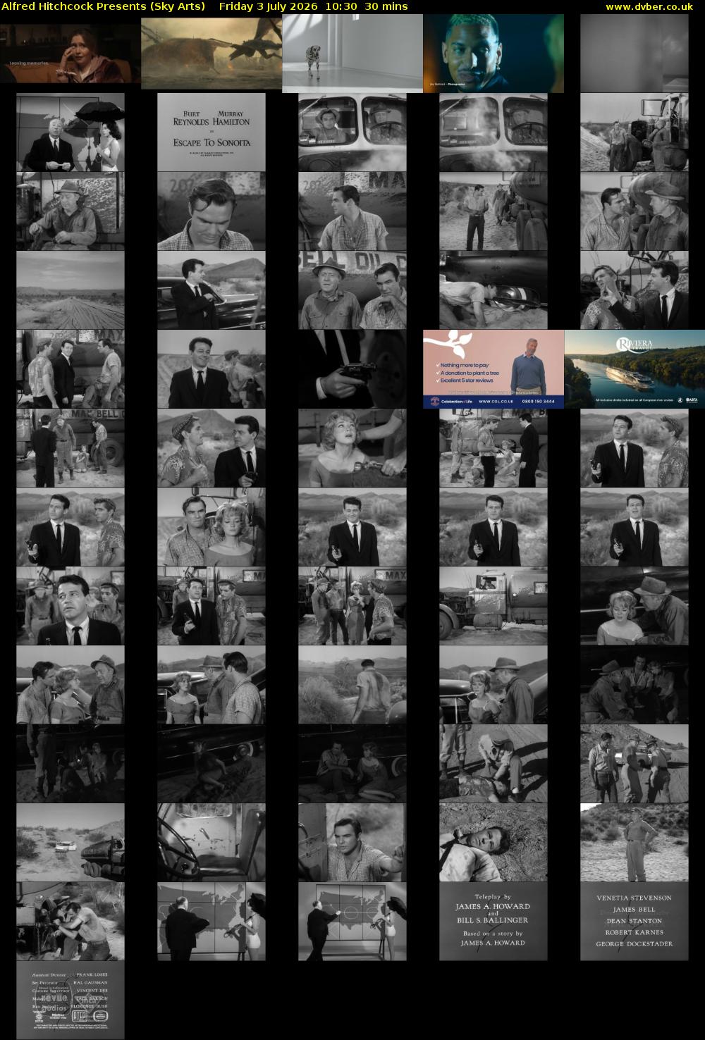Alfred Hitchcock Presents (Sky Arts) Friday 3 July 2026 10:30 - 11:00