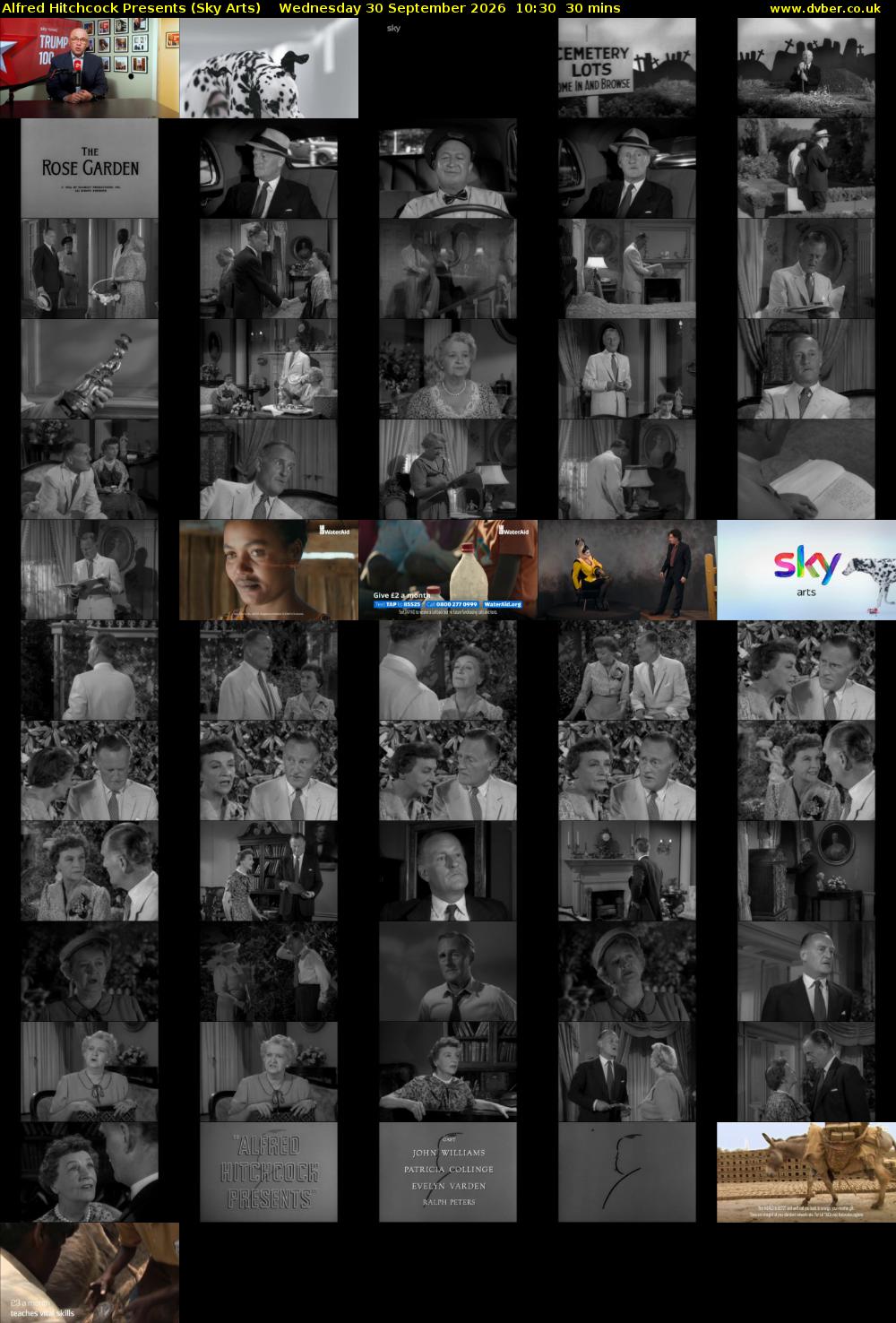 Alfred Hitchcock Presents (Sky Arts) Wednesday 30 September 2026 10:30 - 11:00