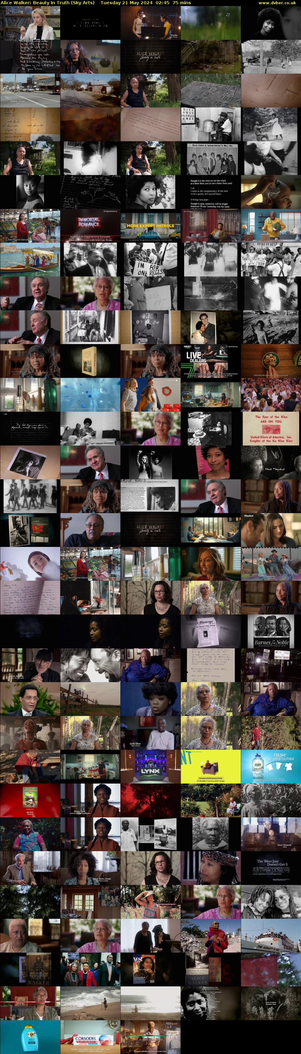 Alice Walker: Beauty In Truth (Sky Arts) Tuesday 21 May 2024 02:45 - 04:00