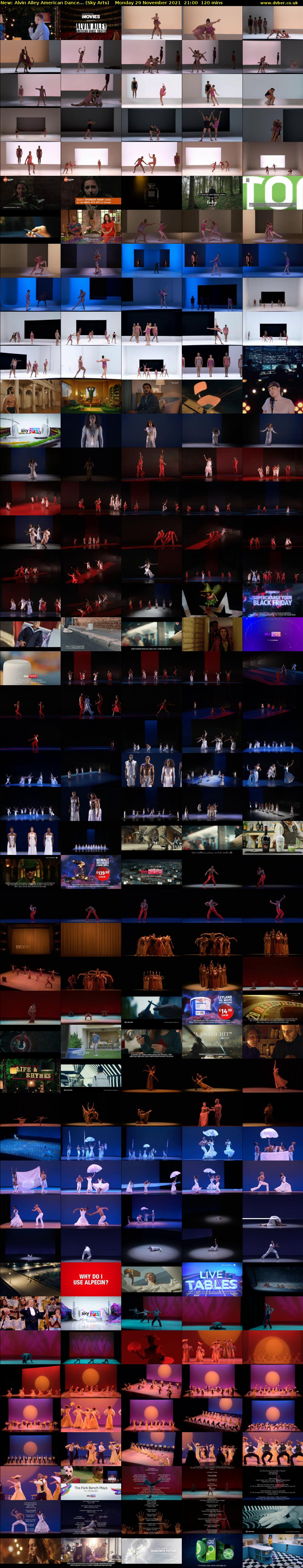 Alvin Ailey American Dance... (Sky Arts) Monday 29 November 2021 21:00 - 23:00