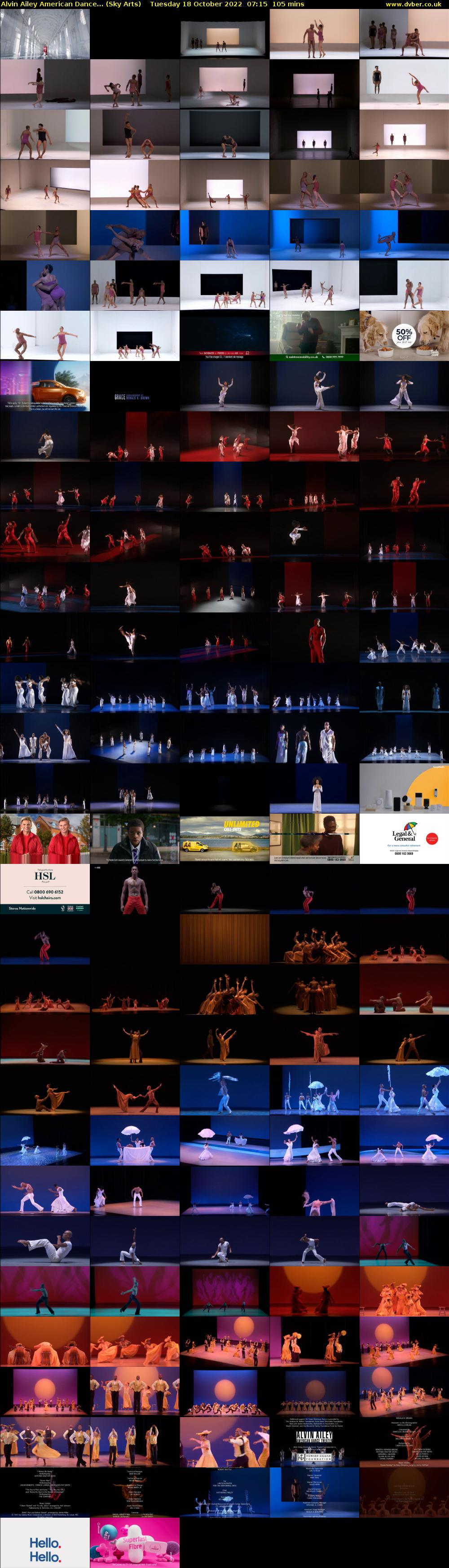 Alvin Ailey American Dance... (Sky Arts) Tuesday 18 October 2022 07:15 - 09:00