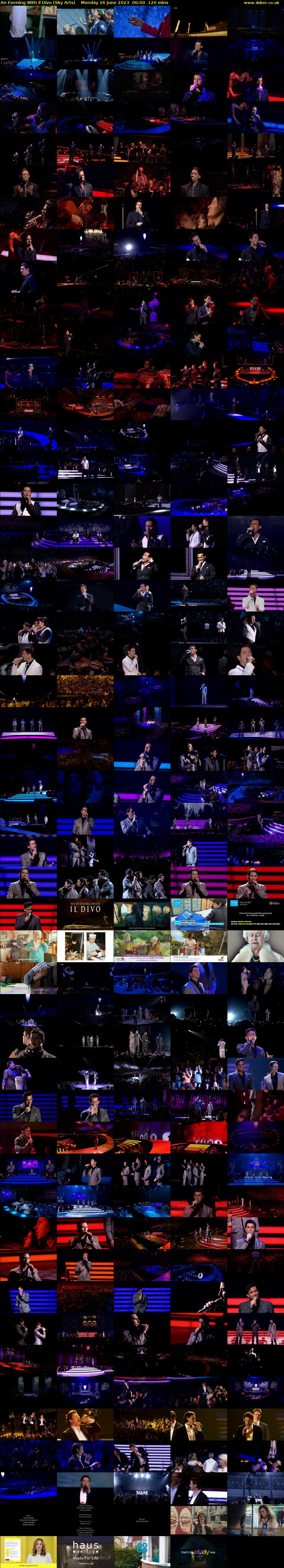 An Evening With Il Divo (Sky Arts) Monday 26 June 2023 06:00 - 08:00