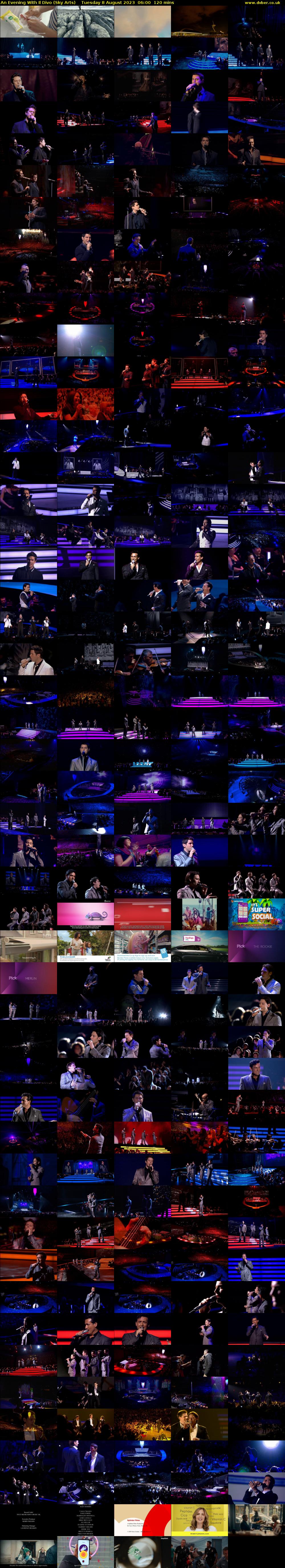 An Evening With Il Divo (Sky Arts) Tuesday 8 August 2023 06:00 - 08:00