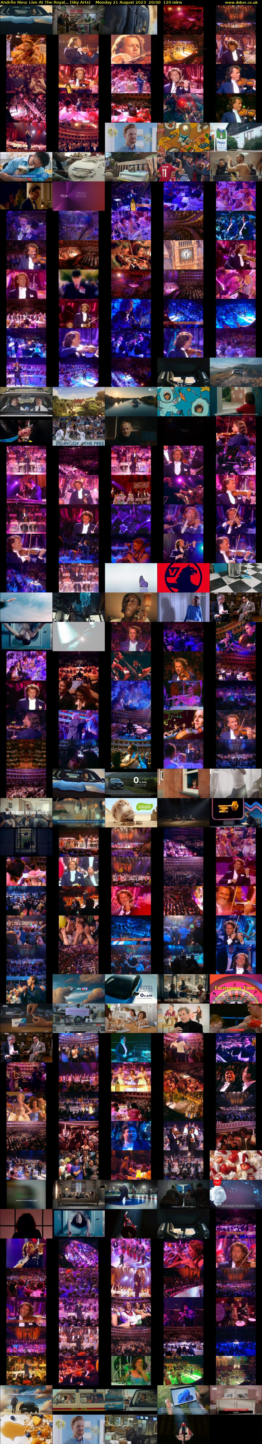 AndrÂe Rieu: Live At The Royal... (Sky Arts) Monday 21 August 2023 20:00 - 22:00