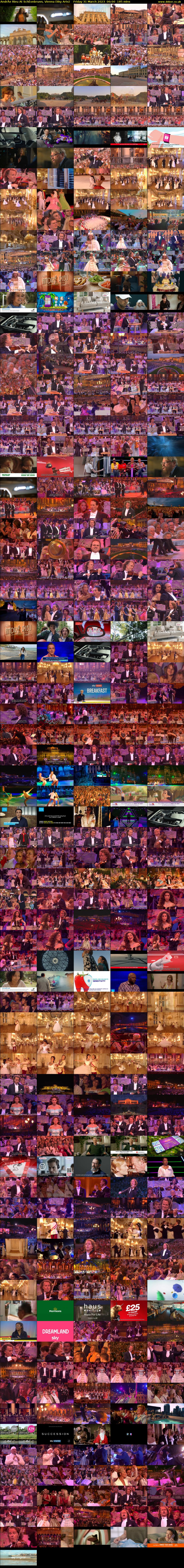 AndrÂe Rieu At SchÈonbrunn, Vienna (Sky Arts) Friday 31 March 2023 06:00 - 09:05
