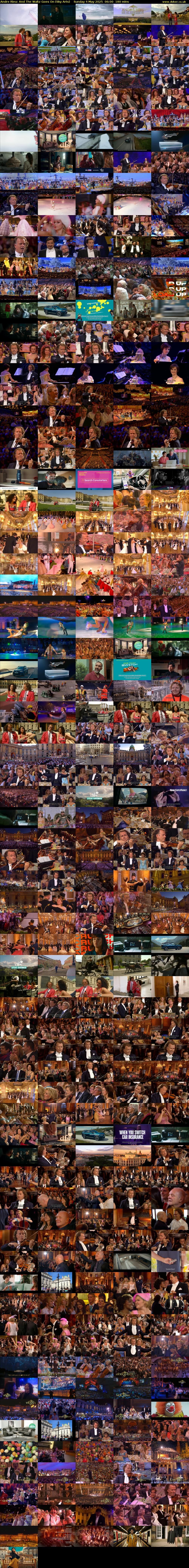 Andre Rieu: And The Waltz Goes On (Sky Arts) Sunday 4 May 2025 06:00 - 09:00