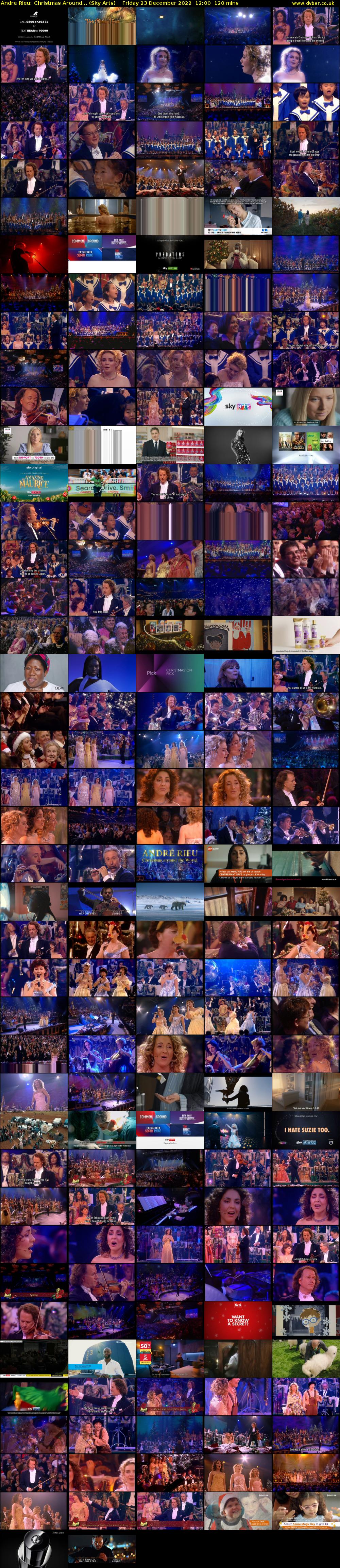 Andre Rieu: Christmas Around... (Sky Arts) Friday 23 December 2022 12:00 - 14:00