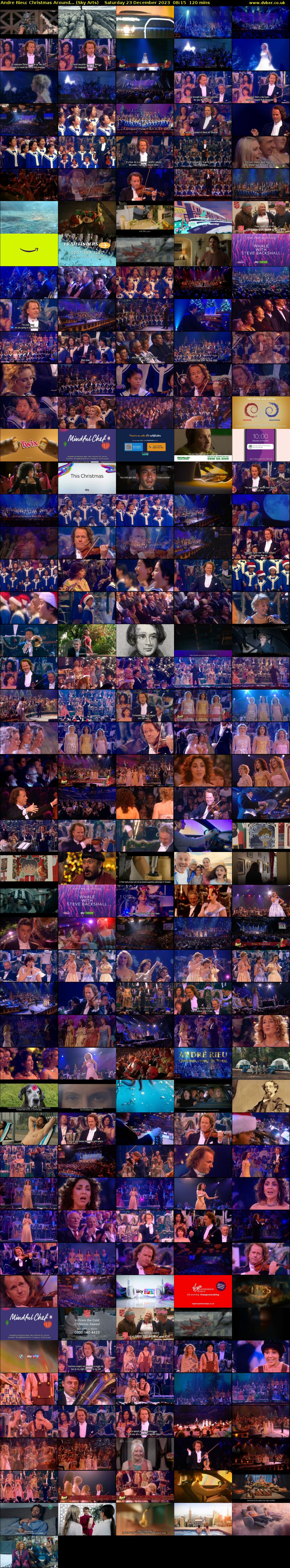 Andre Rieu: Christmas Around... (Sky Arts) Saturday 23 December 2023 08:15 - 10:15