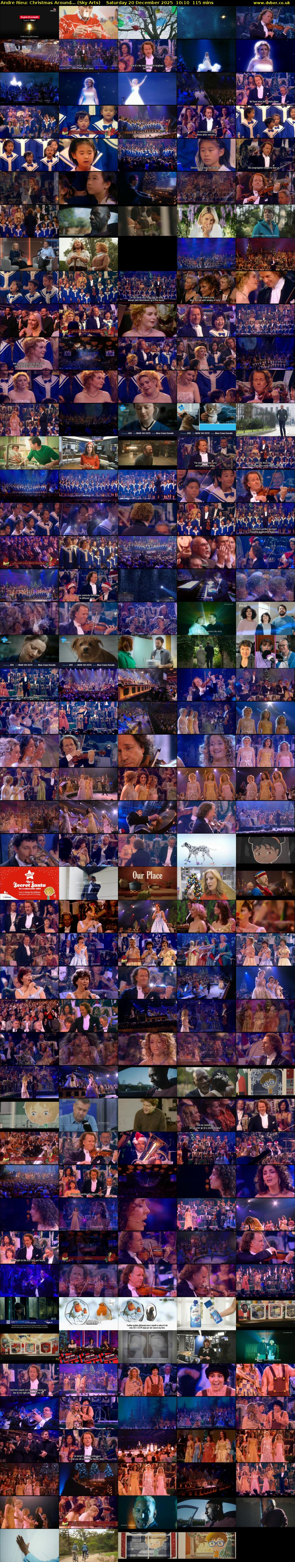 Andre Rieu: Christmas Around... (Sky Arts) Saturday 20 December 2025 10:10 - 12:05