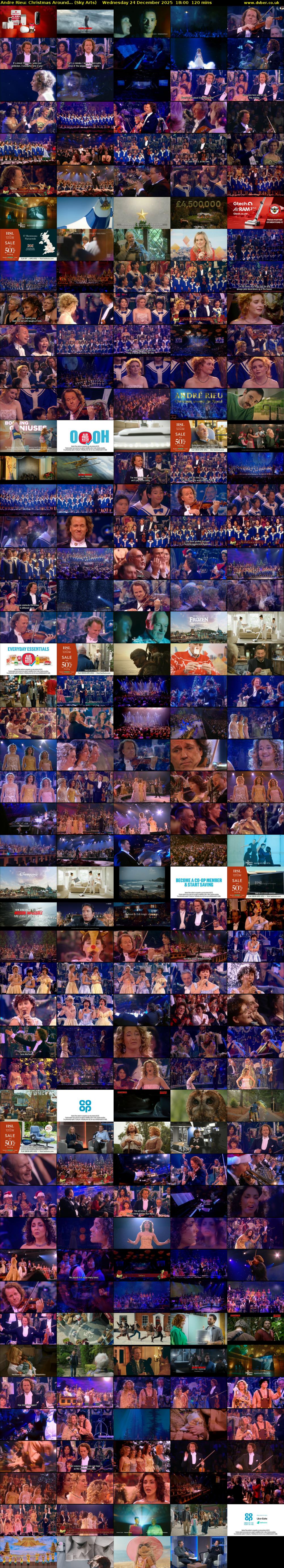 Andre Rieu: Christmas Around... (Sky Arts) Wednesday 24 December 2025 18:00 - 20:00