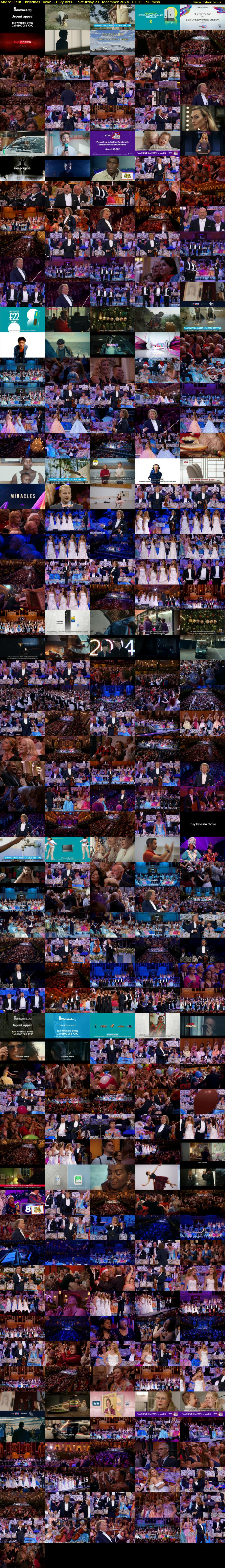 Andre Rieu: Christmas Down... (Sky Arts) Saturday 21 December 2024 13:10 - 15:40