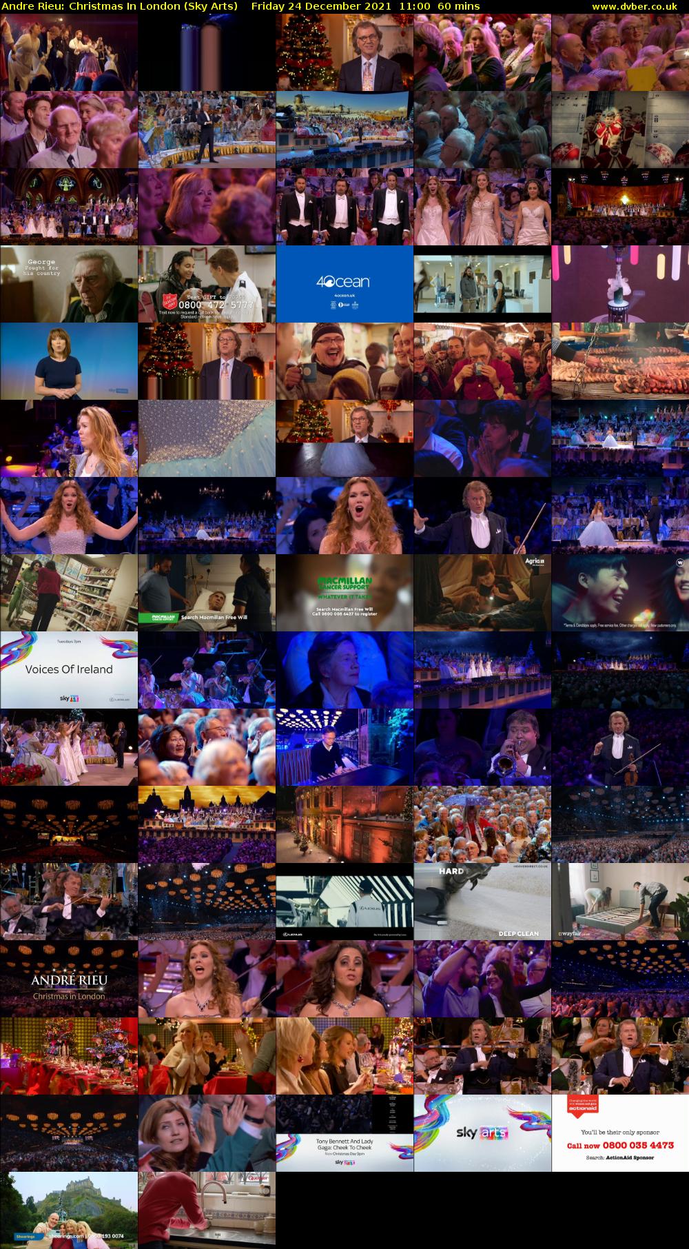 Andre Rieu: Christmas In London (Sky Arts) Friday 24 December 2021 11:00 - 12:00