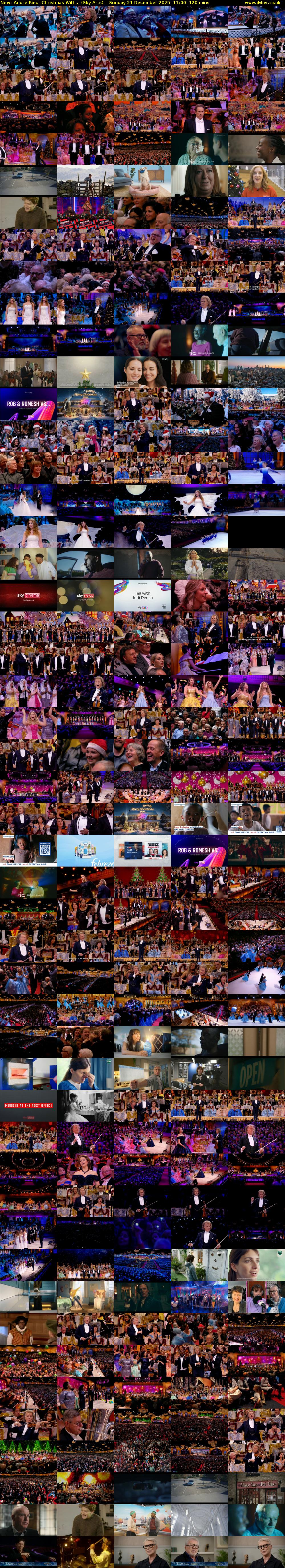 Andre Rieu: Christmas With... (Sky Arts) Sunday 21 December 2025 11:00 - 13:00